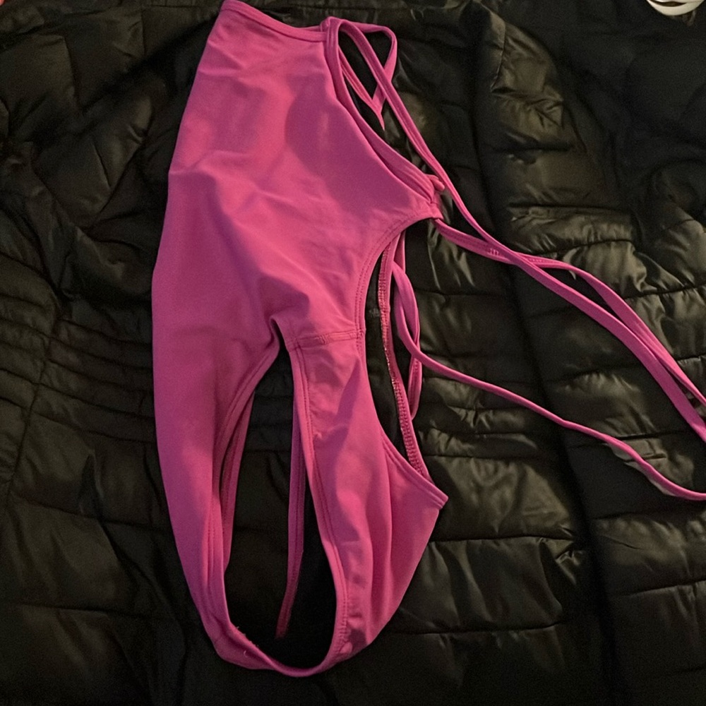 Magenta Pink Tie Back Jolyn Swimsuit